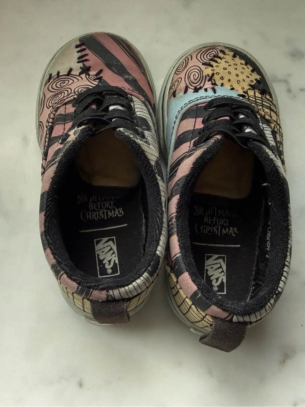 Disney Vans Era Elastic Lace Sally Nightmare Before Christmas Shoes Toddler